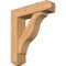 Ekena Millwork Funston Craftsman Smooth Bracket w/ Offset Brace, Western Red Cedar, 7 1/2"W x 30"D x 34"H BKT0806X30X34FST04SWR - alternate 1